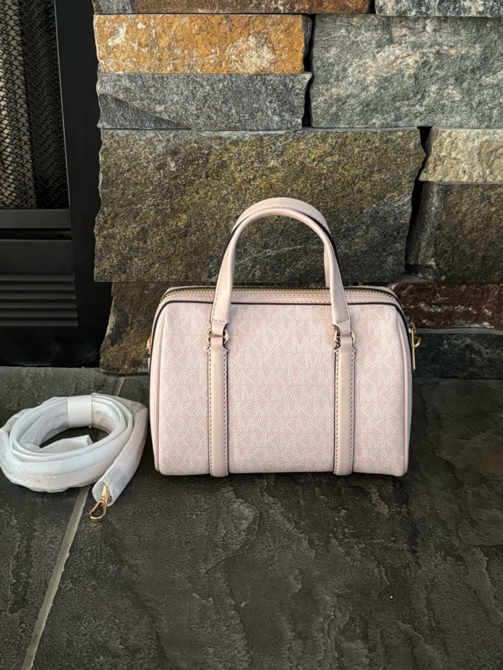 Michael Kors Small Logo Duffle Crossbody - Picture 2 of 13